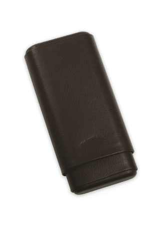 Craftman's Bench 3 Cigar Churchill 60 Ring Chocolate Leather case