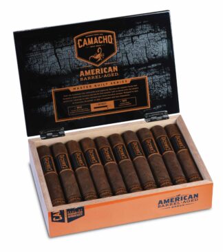 camacho american barrel aged gordo box open