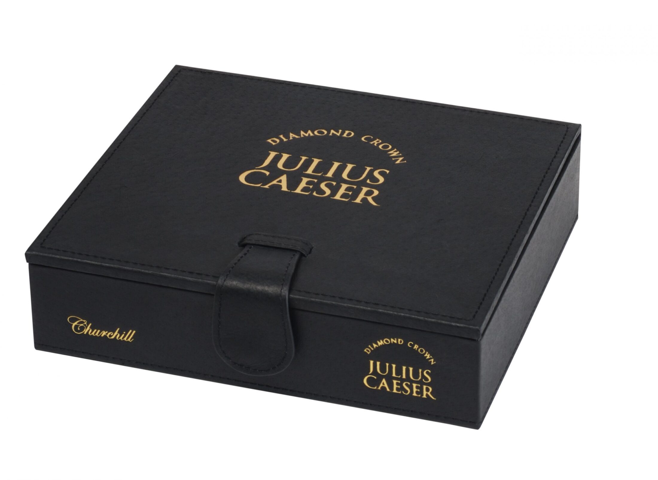 diamond crown julius caeser churchill box closed