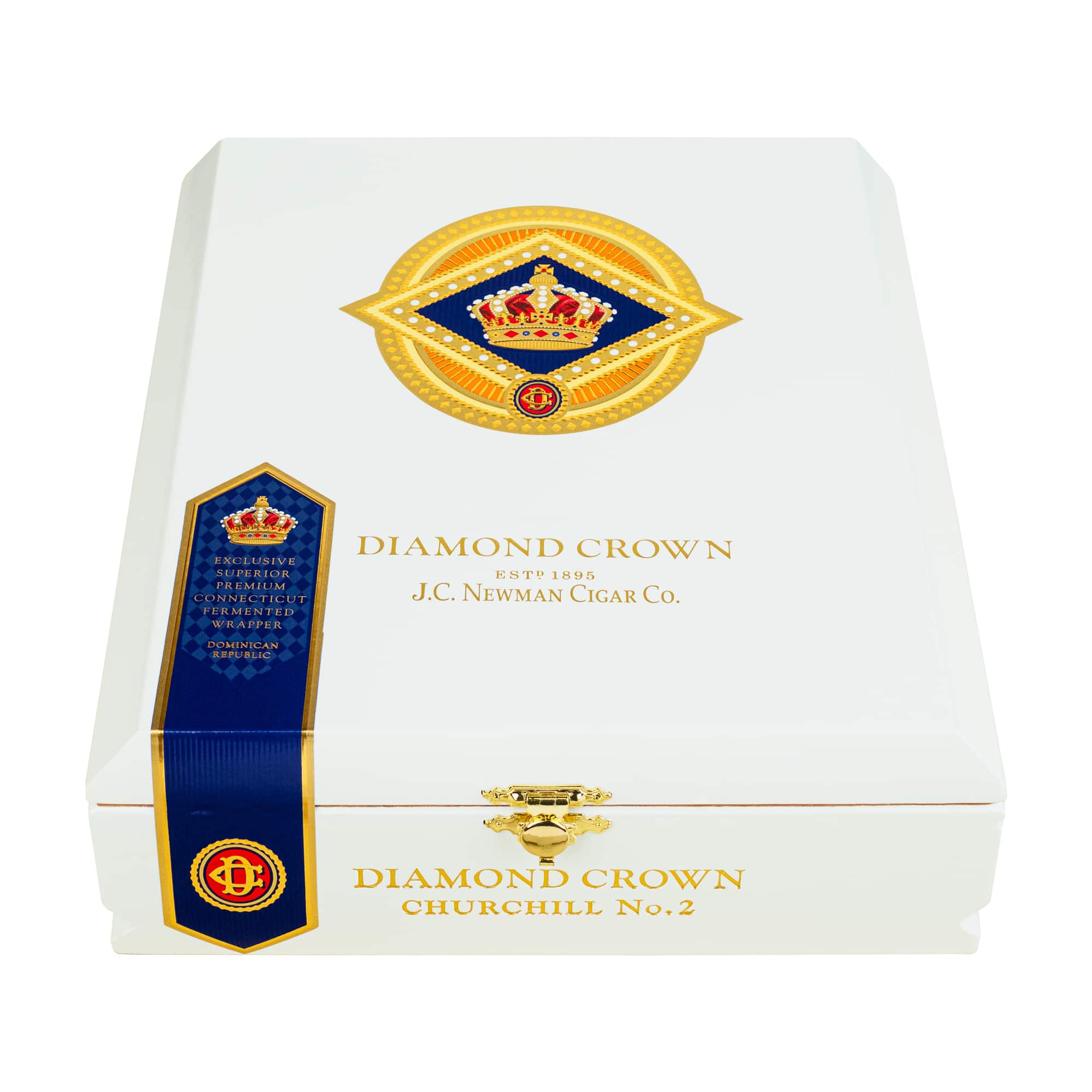 Diamond Crown Classic No. 2 Churchill Closed White Cigar Box