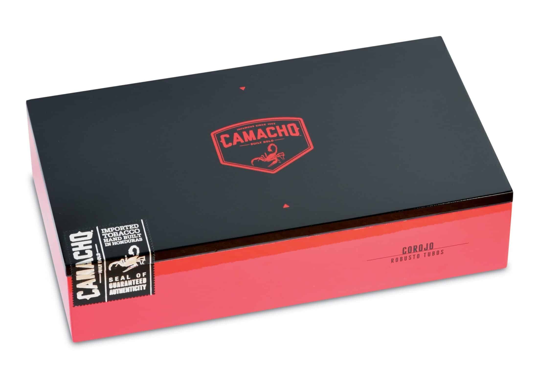 camacho corojo robusto tubes box closed