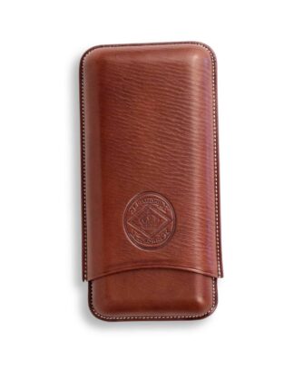 diamond crown churchill chocolate leather case
