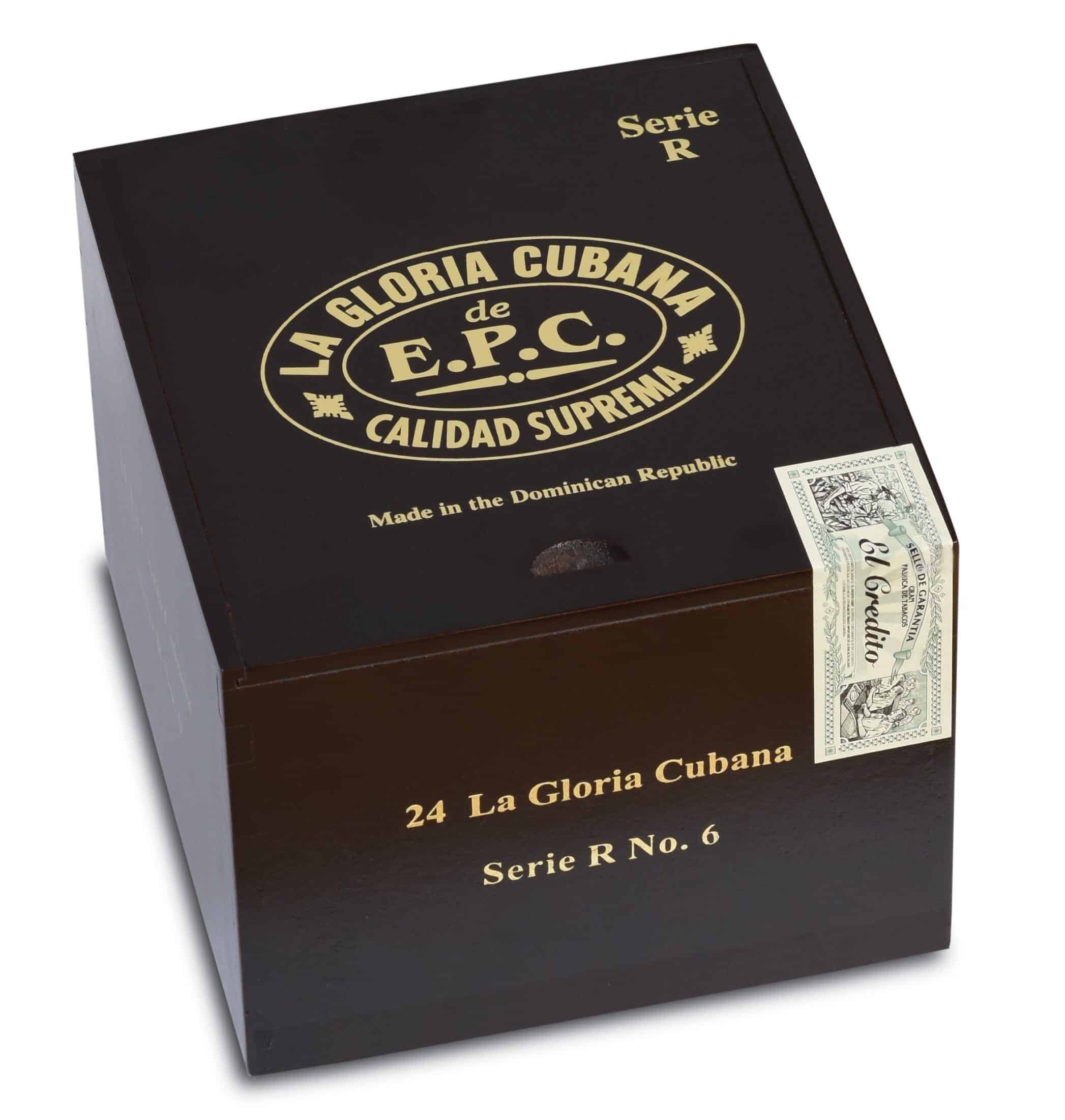 la gloria cubana serie r number 6 box closed