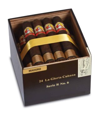 la gloria cubana serie r number 6 maduro box open