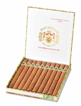 macanudo prince philip cafe box open