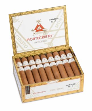 montecristo white rothchilde box open