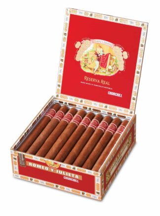 romeo y julieta reserva real churchill box open