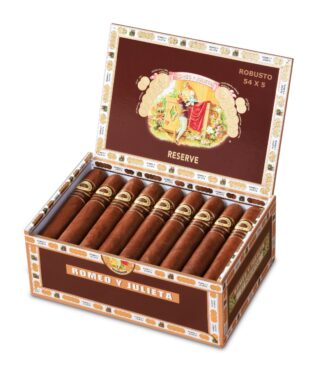 romeo y julieta reserve robusto box open