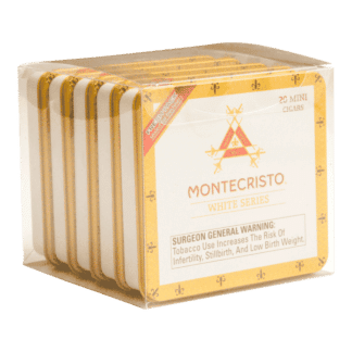 5 pack of Montecristo White series 20 count mini cigars