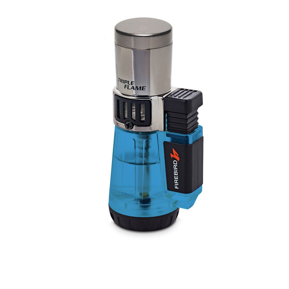 Colibri Firebird Afterburner blue triple flame lighter