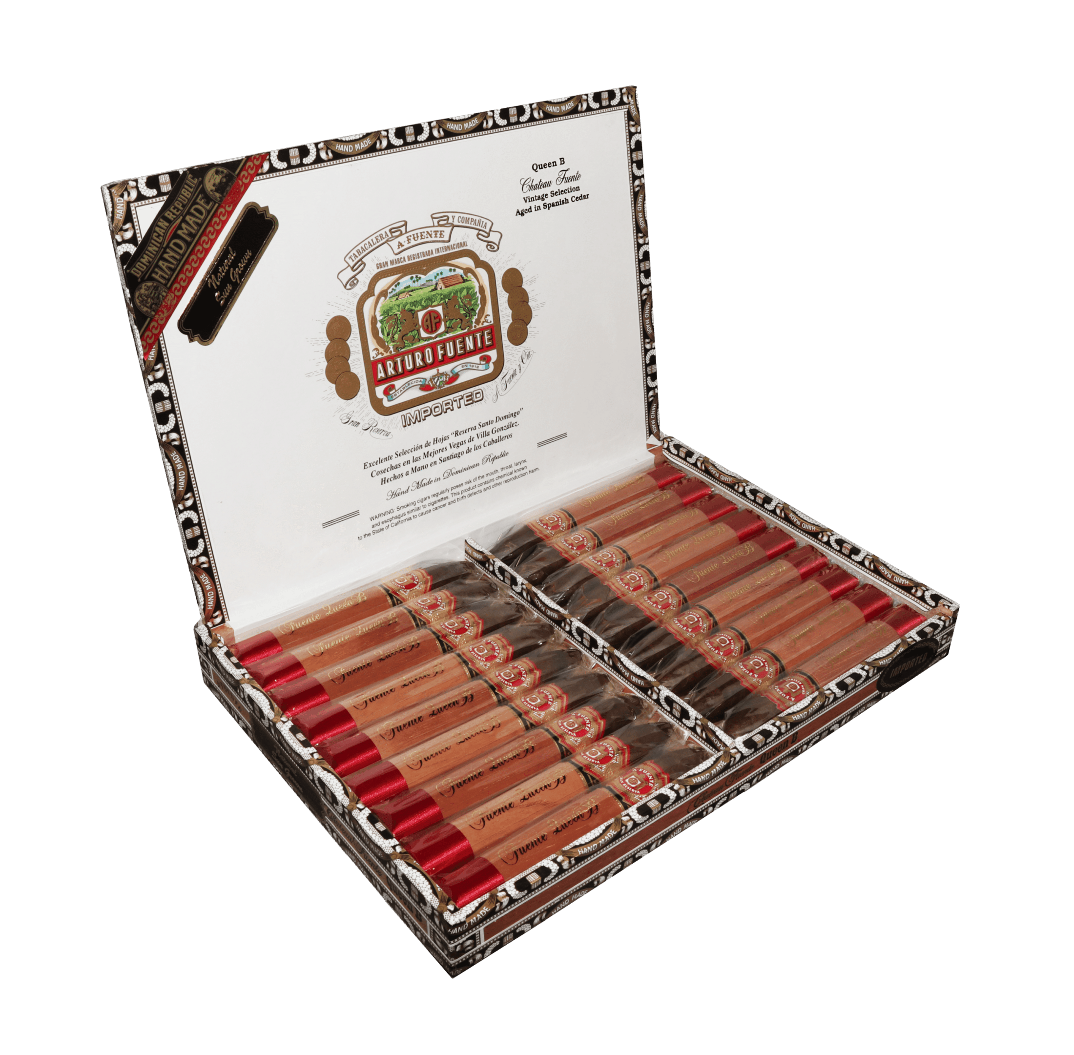Chateau Fuente Queen B Sungrown Cigars Open Box