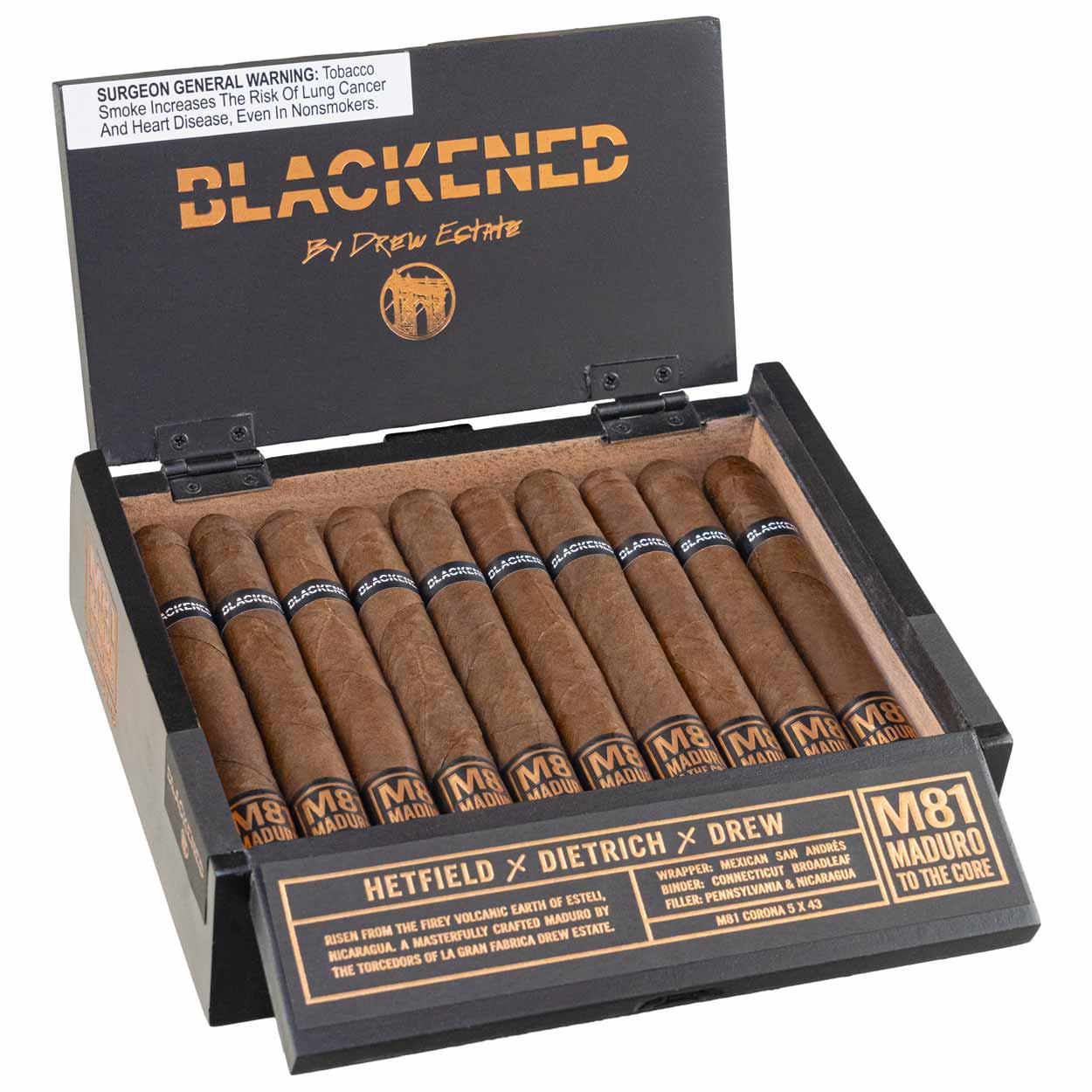 blackened m81 maduro corona open box photo