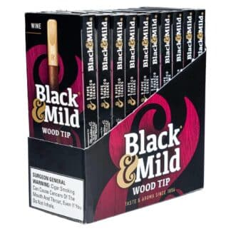 black and mild wine wood tip