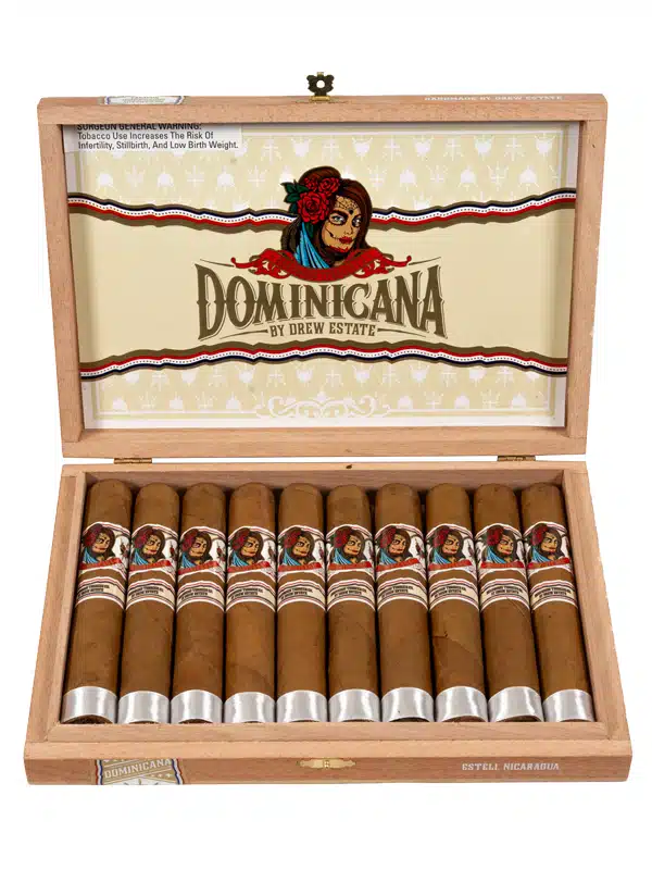 Drew Estates Deadwood Dominicana Gordo open cigar box