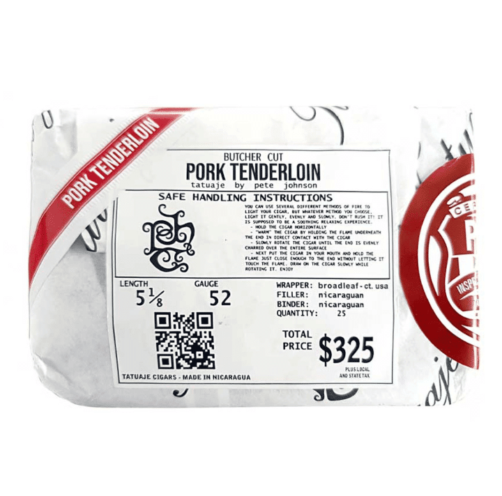 Tatuaje Pork Tenderloin cigars in butcher style wrapping