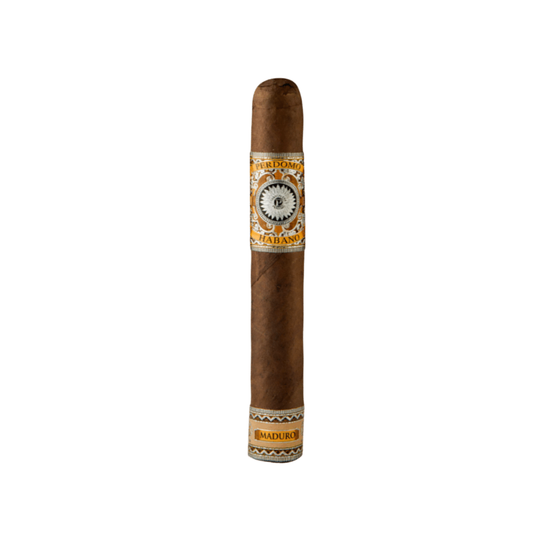 Perdomo Habano Bourbon Barrel-Aged Maduro Epicure single cigar with maduro foot band