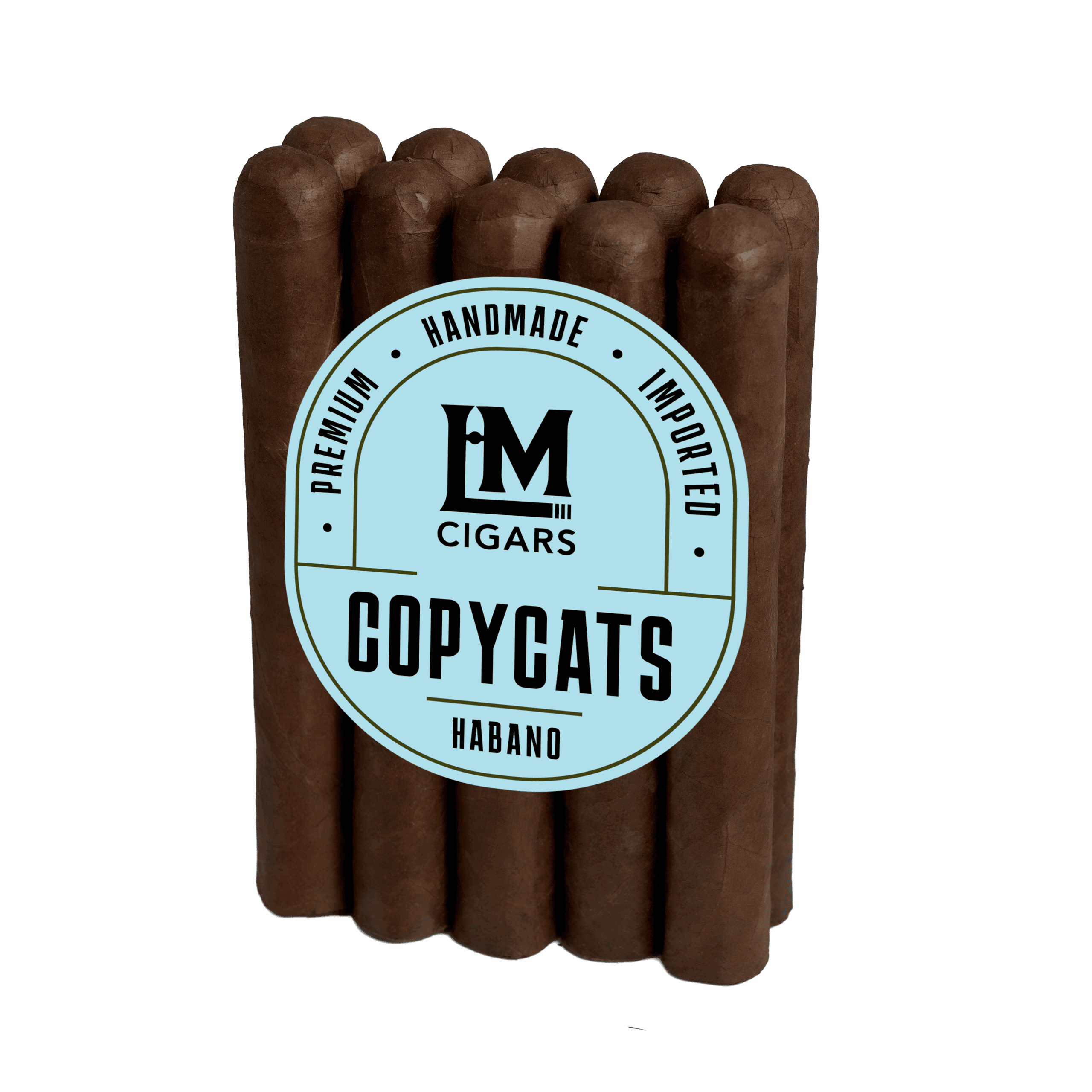 Luis Martinez Cigars - LM Toro Cigars Copy Cat Habano Bundle. 10 cigars with a baby blue label