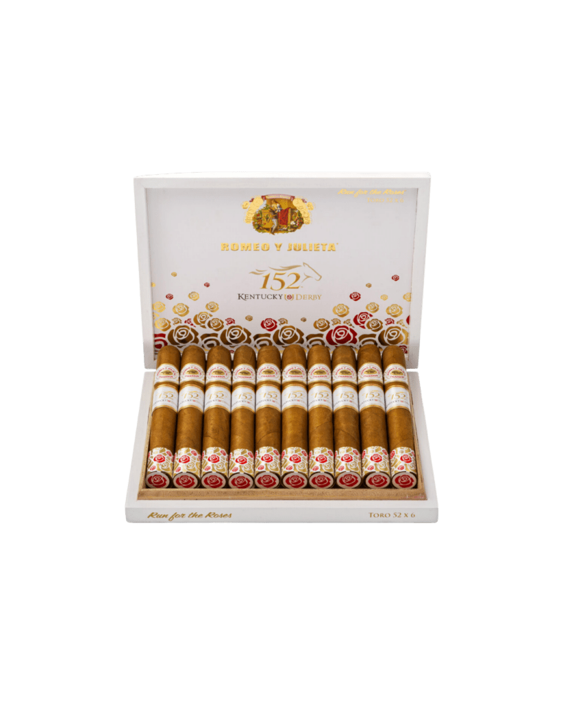 Romeo Y Julieta 152nd Kentucky Derby open cigar box of 10 cigars
