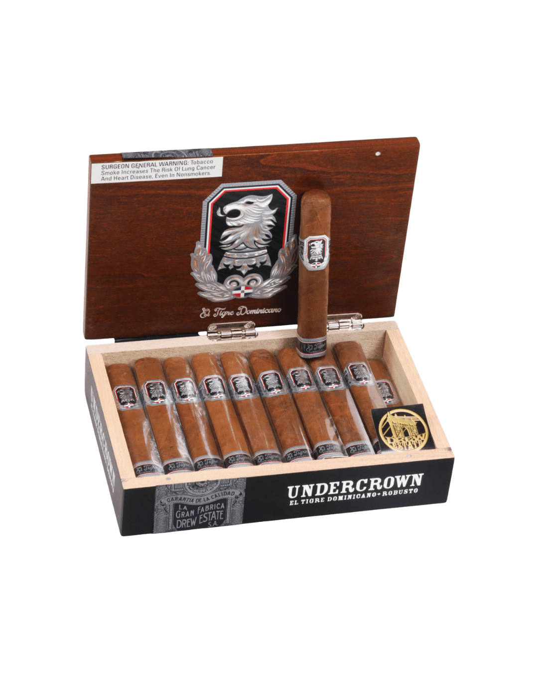 Open Box of Undercrown El Tigre Dominicano Robusto Cigars