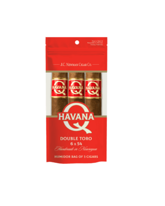 Quorum Cigars Havana Q humidor bag of 3 cigars double toro size.