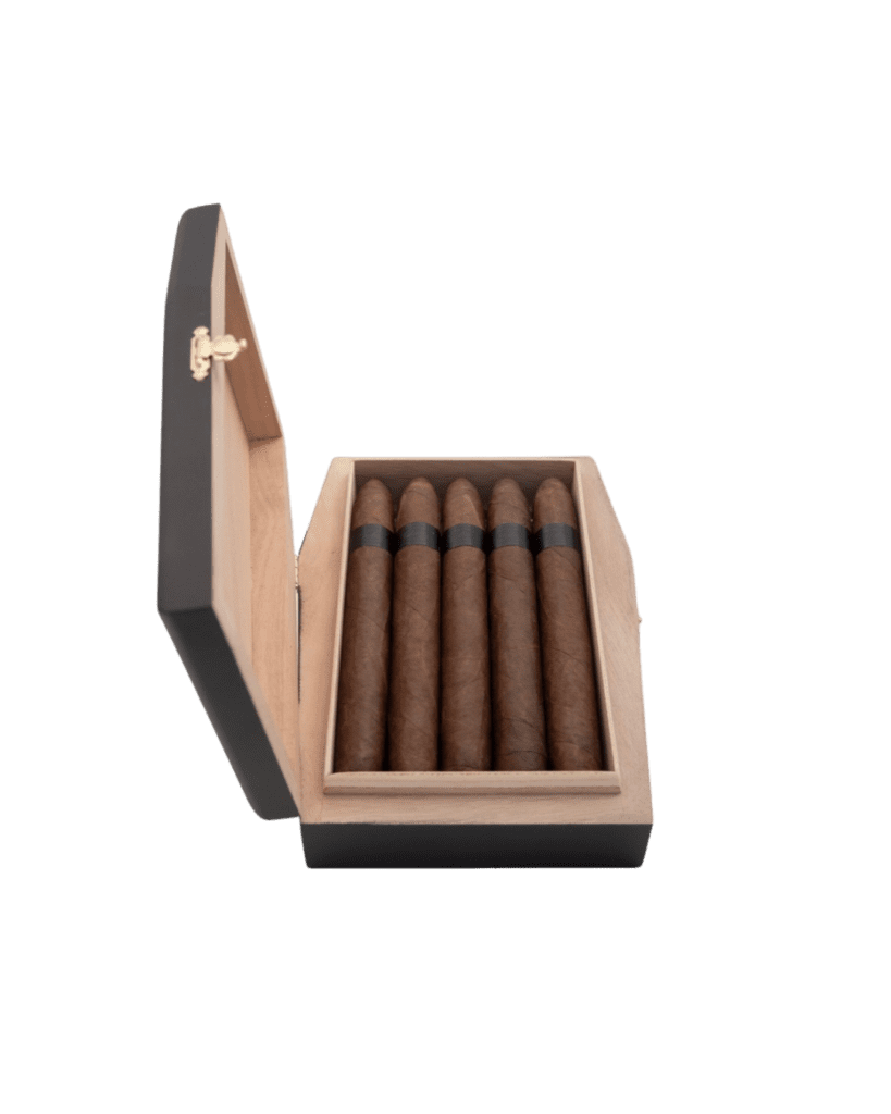 Open Box Cigars of Creature by Tatuaje Cigars. 5 cigars visible.